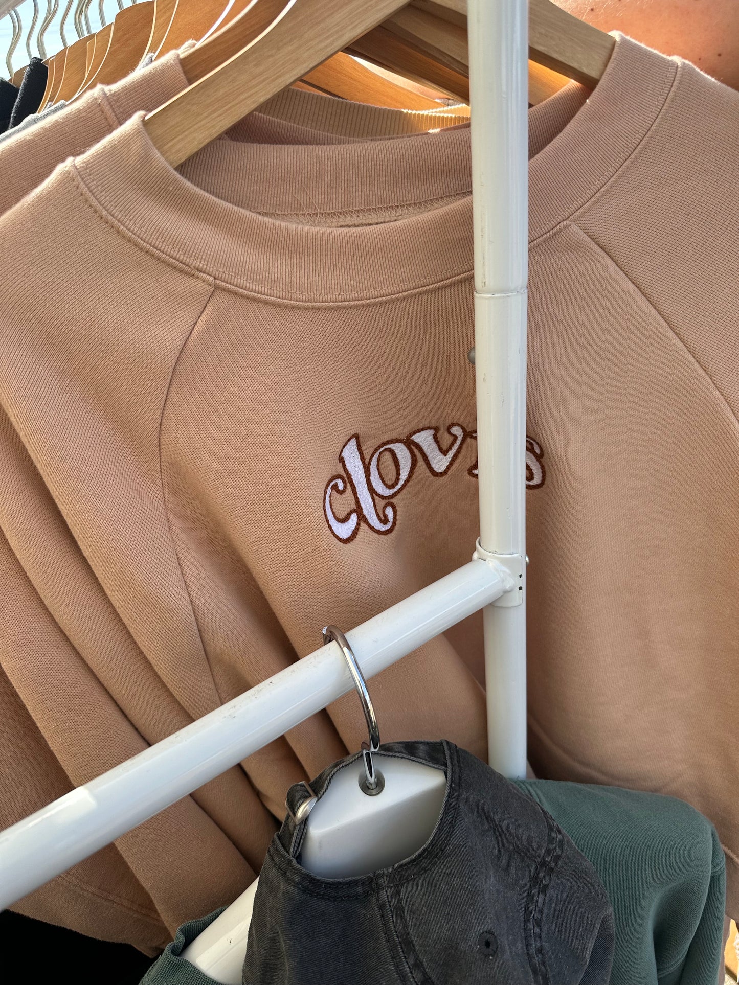 Clovis Chainstitched Cropped Sweatshirt