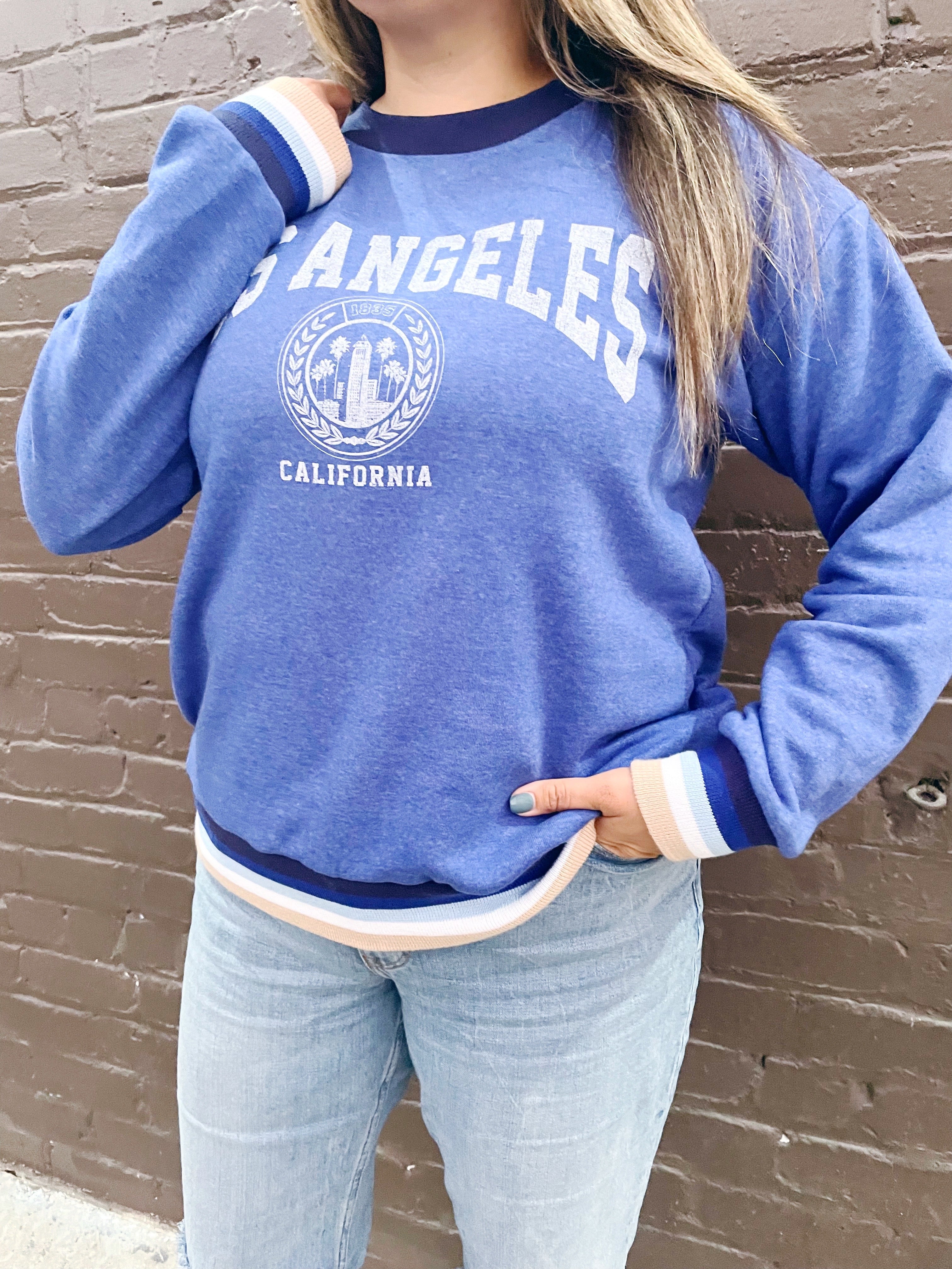 Los Angeles Varsity Sweater LA Crewneck Los Angeles Hoodie 