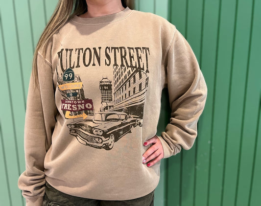 Fulton Street Washed Pullover
