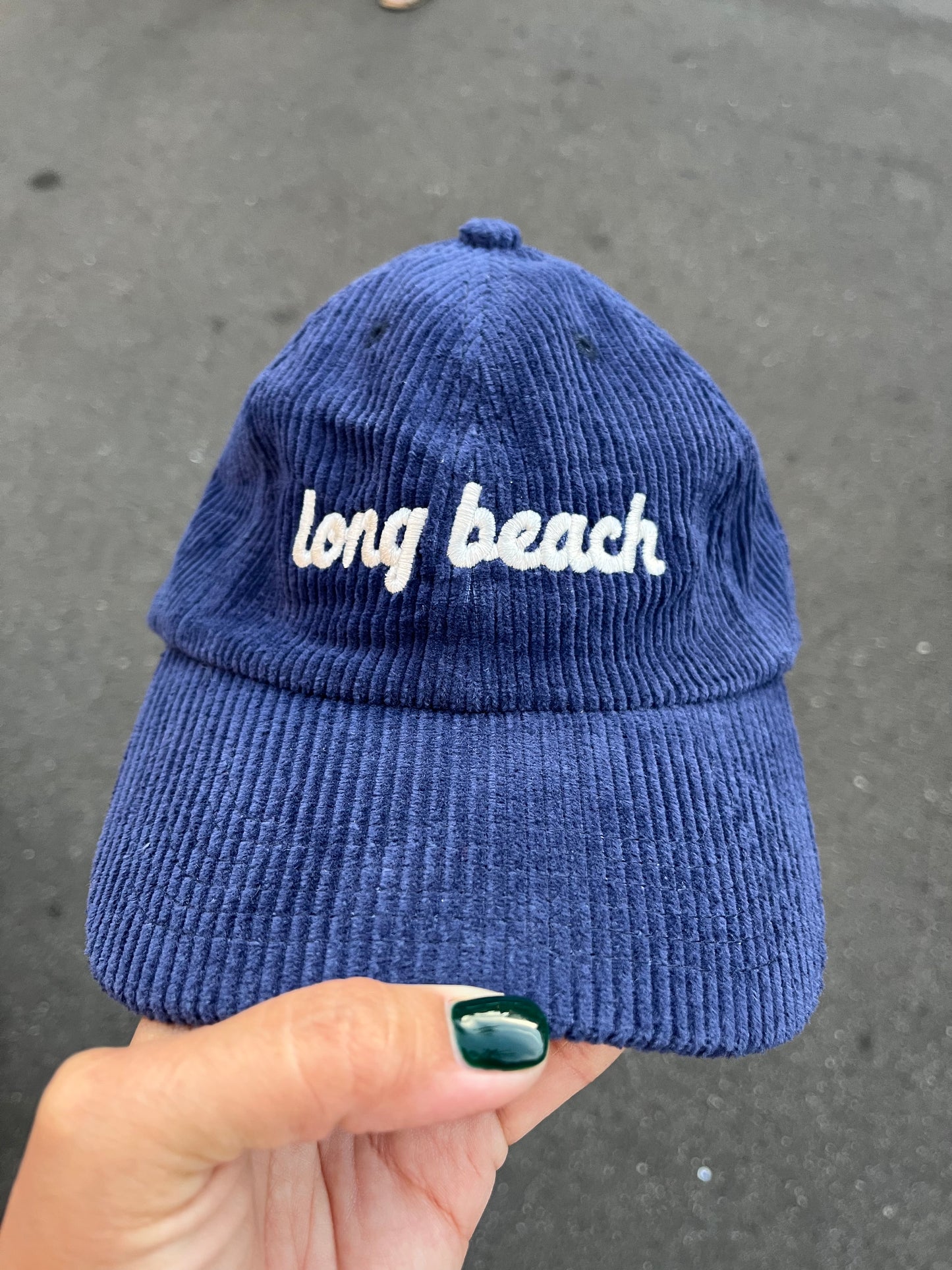 Retro Long Beach Corduroy Dad Hat