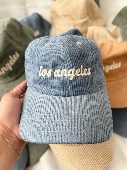 Retro Los Angeles Corduroy Dad Hat