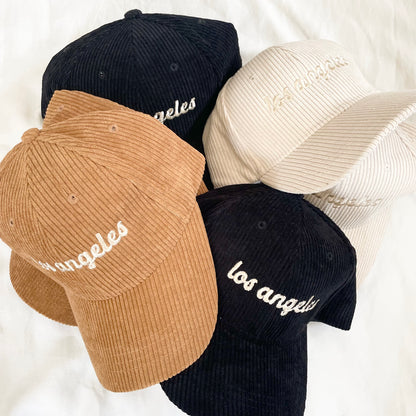 Retro Los Angeles Corduroy Dad Hat