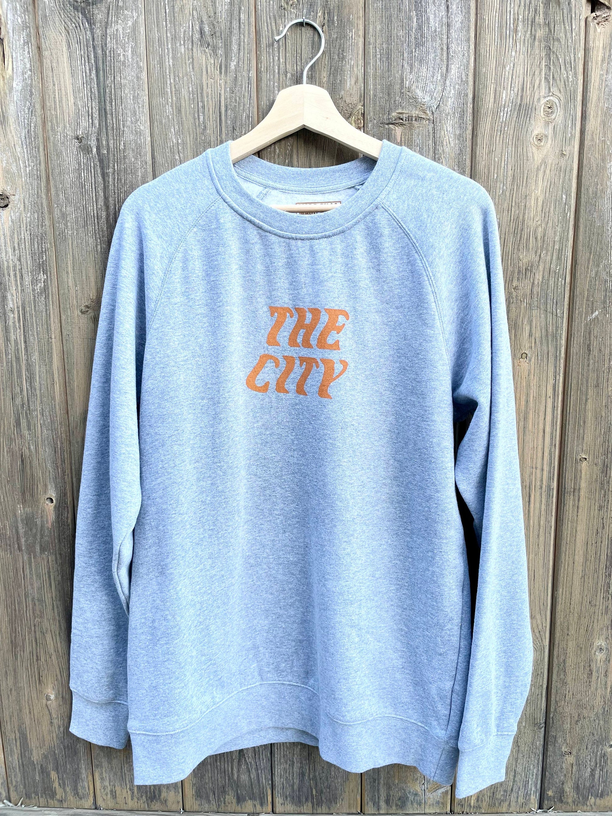 Unisex 80 Cotton 20 Recycled Polyester Anti-Pill Fleece The City Crewneck Pullover