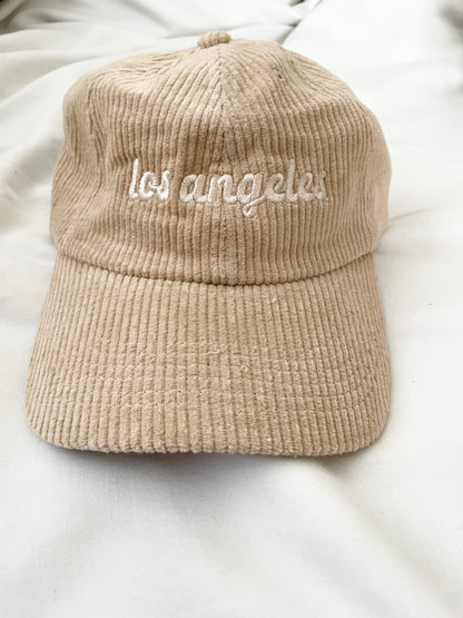 Retro Los Angeles Corduroy Dad Hat