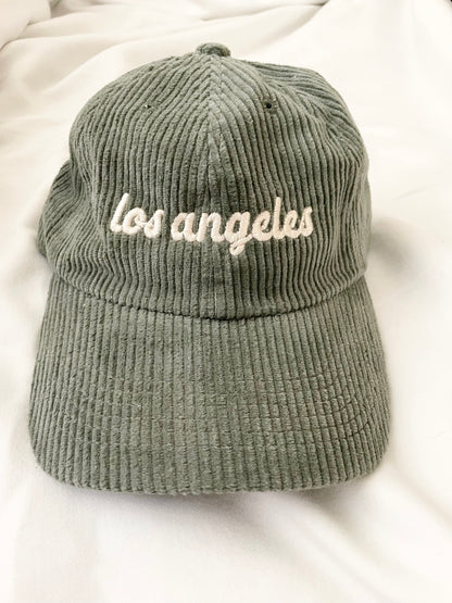 Retro Los Angeles Corduroy Dad Hat